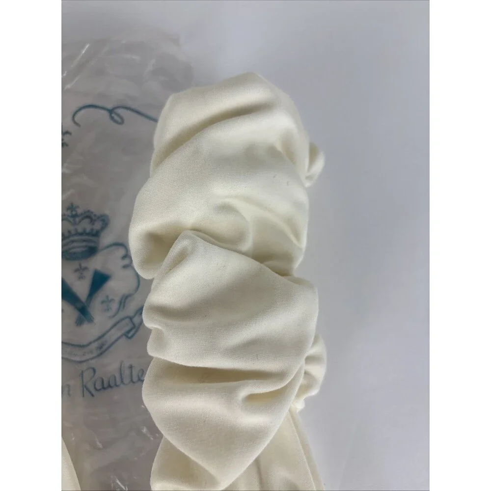 VTG Van Raalte Runched Gloves White Size 7 1/2 14
